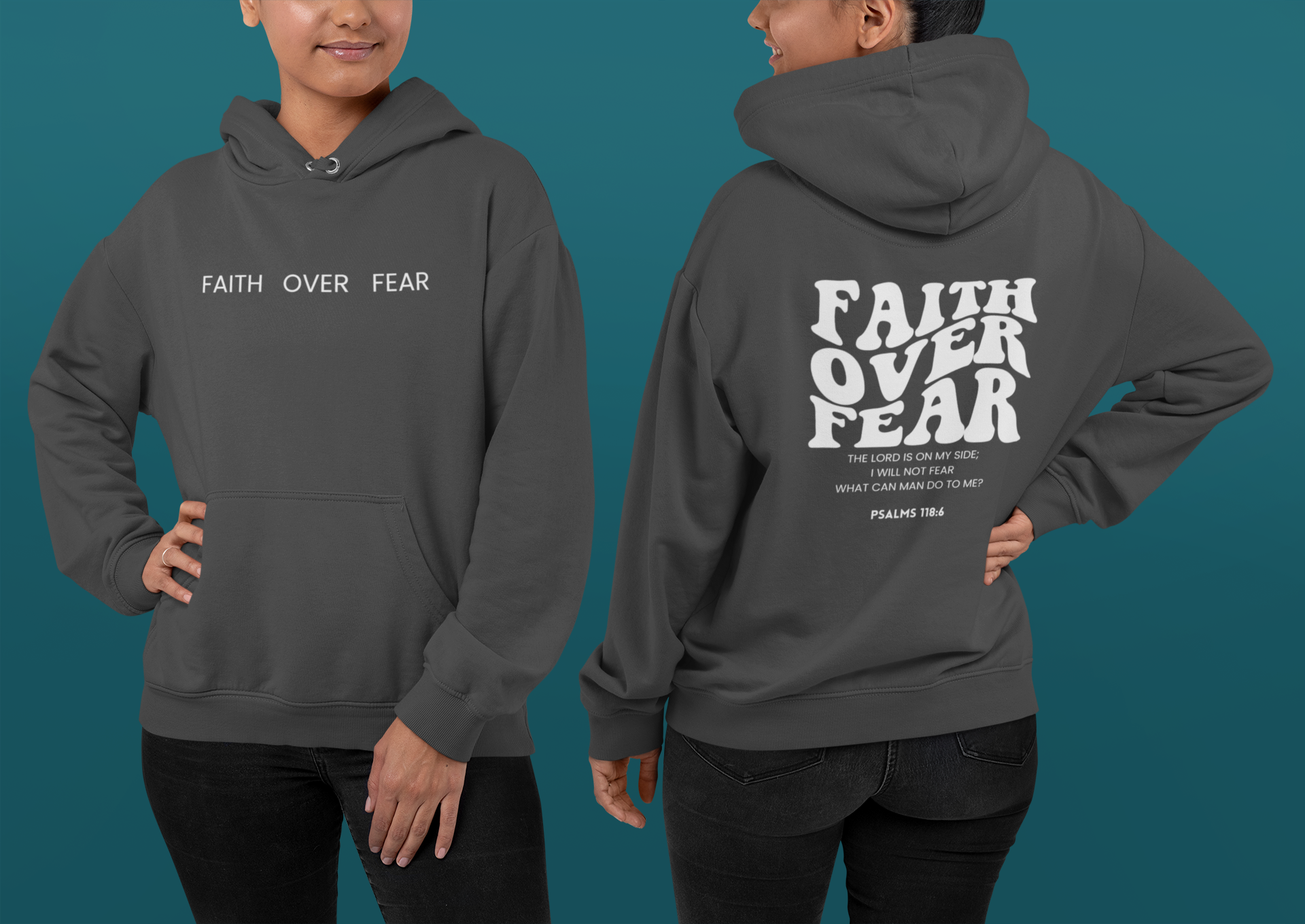 Faith over Fear Hoodies