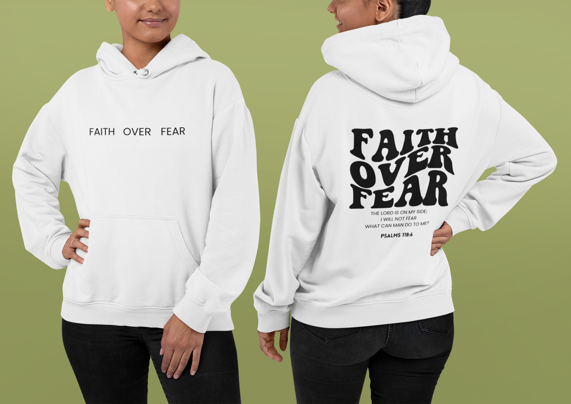 Faith over Fear Hoodies